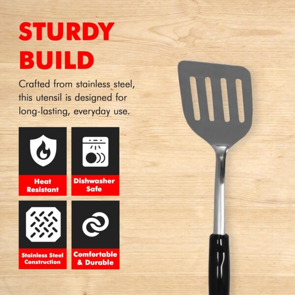 Heavy Duty Turner/Spatula, 13.5 Inch, Stainless Steel